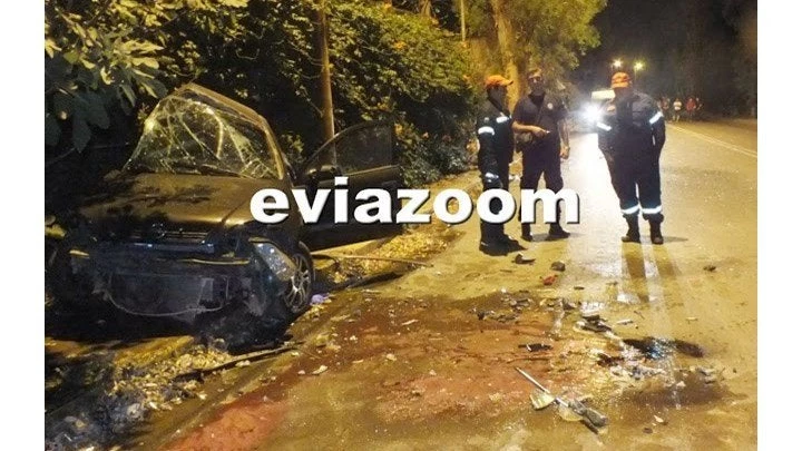 Σοκάρουν οι εικόνες από το θανατηφόρο τροχαίο στην Εύβοια (εικόνες, βίντεο)